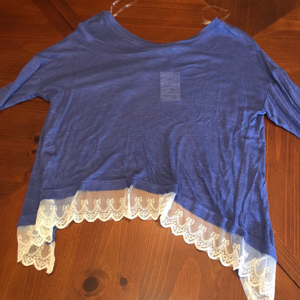 Long-sleeve with Lace Trim and Open Back